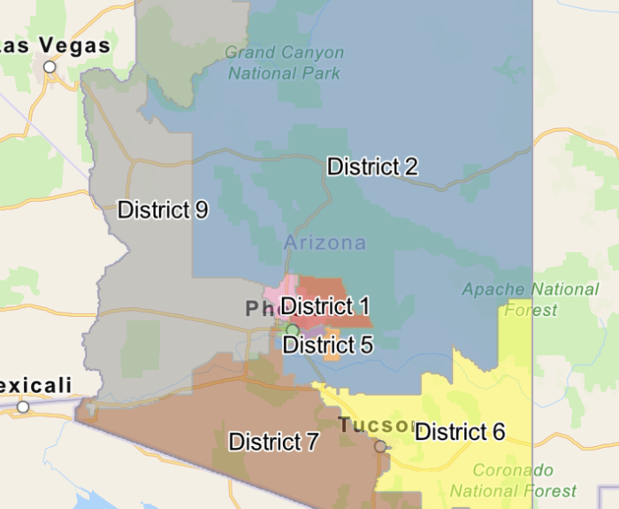 AZ IRC Official Congressional Map image